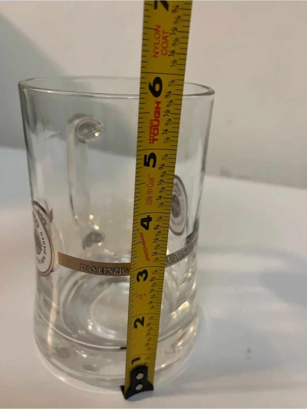 Warsteiner German Beer Mug Glass Stein Heavy Handle Eine Königin Unter DenBieren